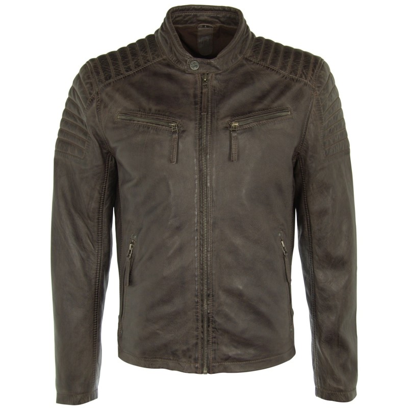 Geaca de Piele Naturala Barbati Gipsy Maro inchis Chester LEGV – IMBRACAMINTE