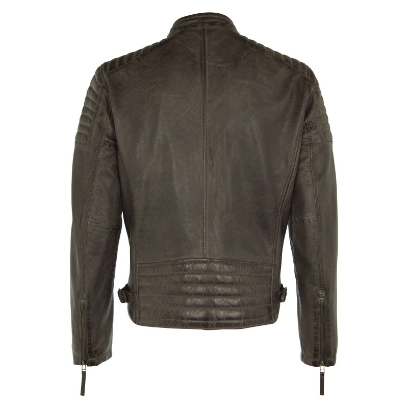 Geaca de Piele Naturala Barbati Gipsy Maro inchis Chester LEGV – IMBRACAMINTE