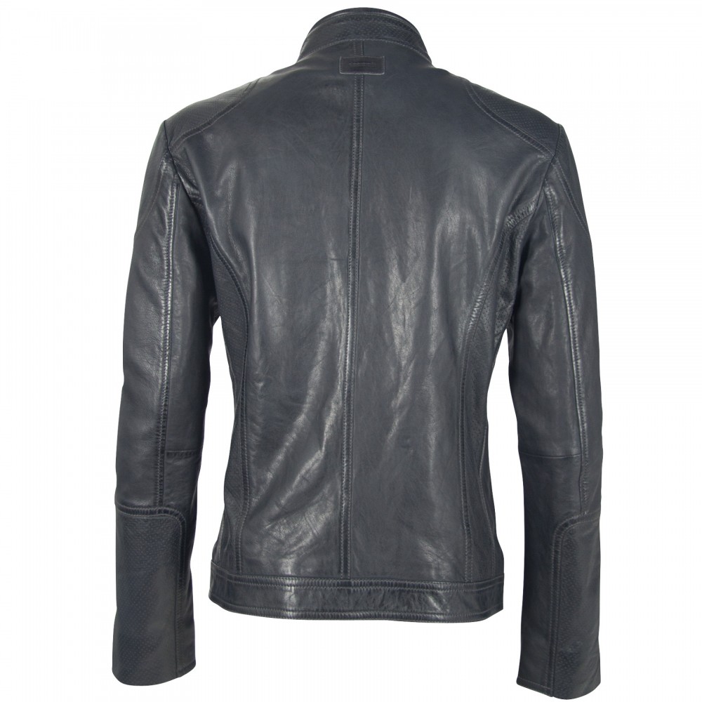 Geaca de Piele Naturala Barbati Gipsy Bleumarin Ciel LAAV Geaca de Piele Naturala Barbati Gipsy Bleumarin Ciel LAAV - readytowear.ro