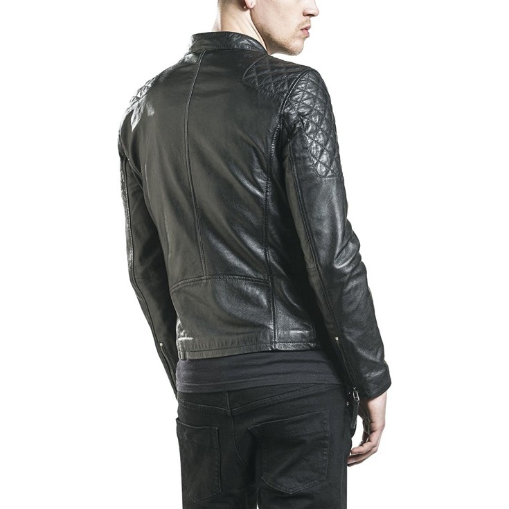 Geaca de Piele Naturala Barbati Gipsy Neagra Ciro SF LVW – IMBRACAMINTE