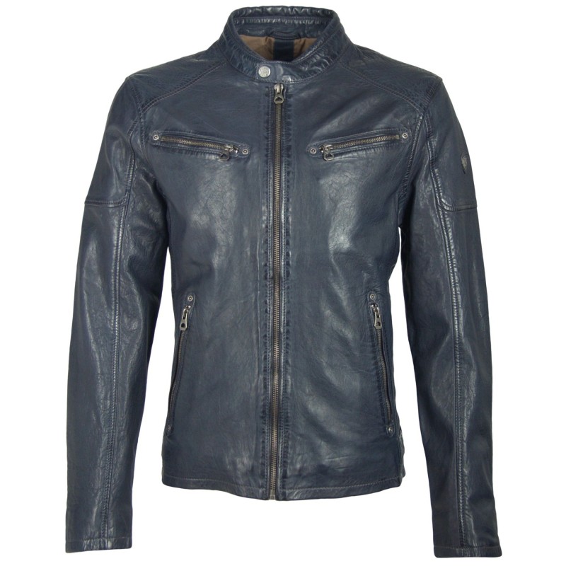 Geaca de Piele Naturala Barbati Gipsy Bleumarin Clan NZLVT – IMBRACAMINTE Geaca de Piele Naturala Barbati Gipsy Bleumarin Clan NZLVT – IMBRACAMINTE