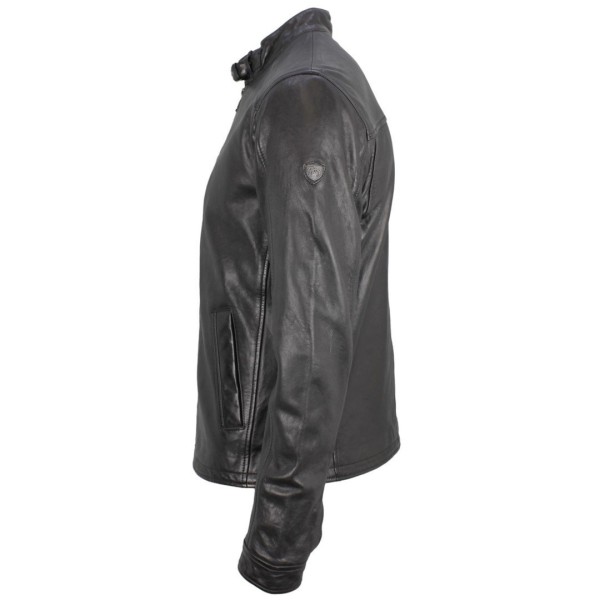 Geaca de Piele Naturala Barbati Gipsy Negru Clip NSLV – IMBRACAMINTE — fotografia 4