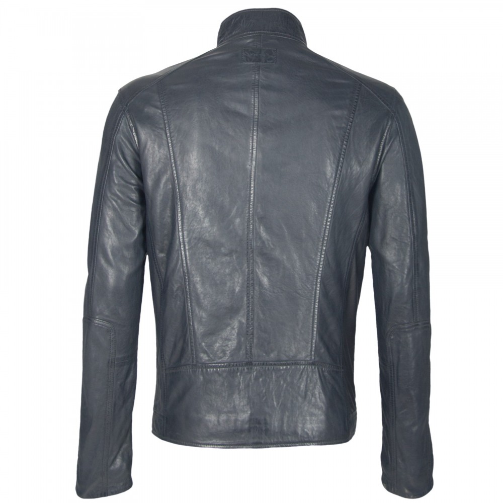 Geaca de Piele Naturala Barbati Gipsy Bleumarin Coast NZDAV Geaca de Piele Naturala Barbati Gipsy Bleumarin Coast NZDAV - readytowear.ro