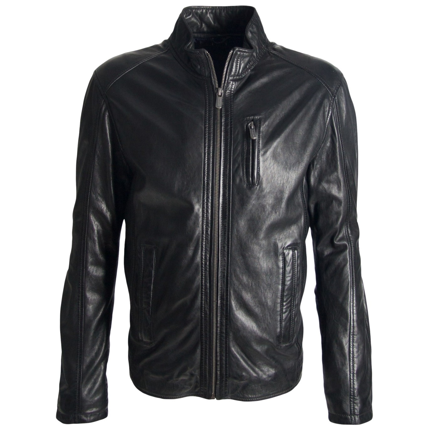 Geaca de Piele Naturala Barbati Gipsy Neagra Coast NZDAV – IMBRACAMINTE