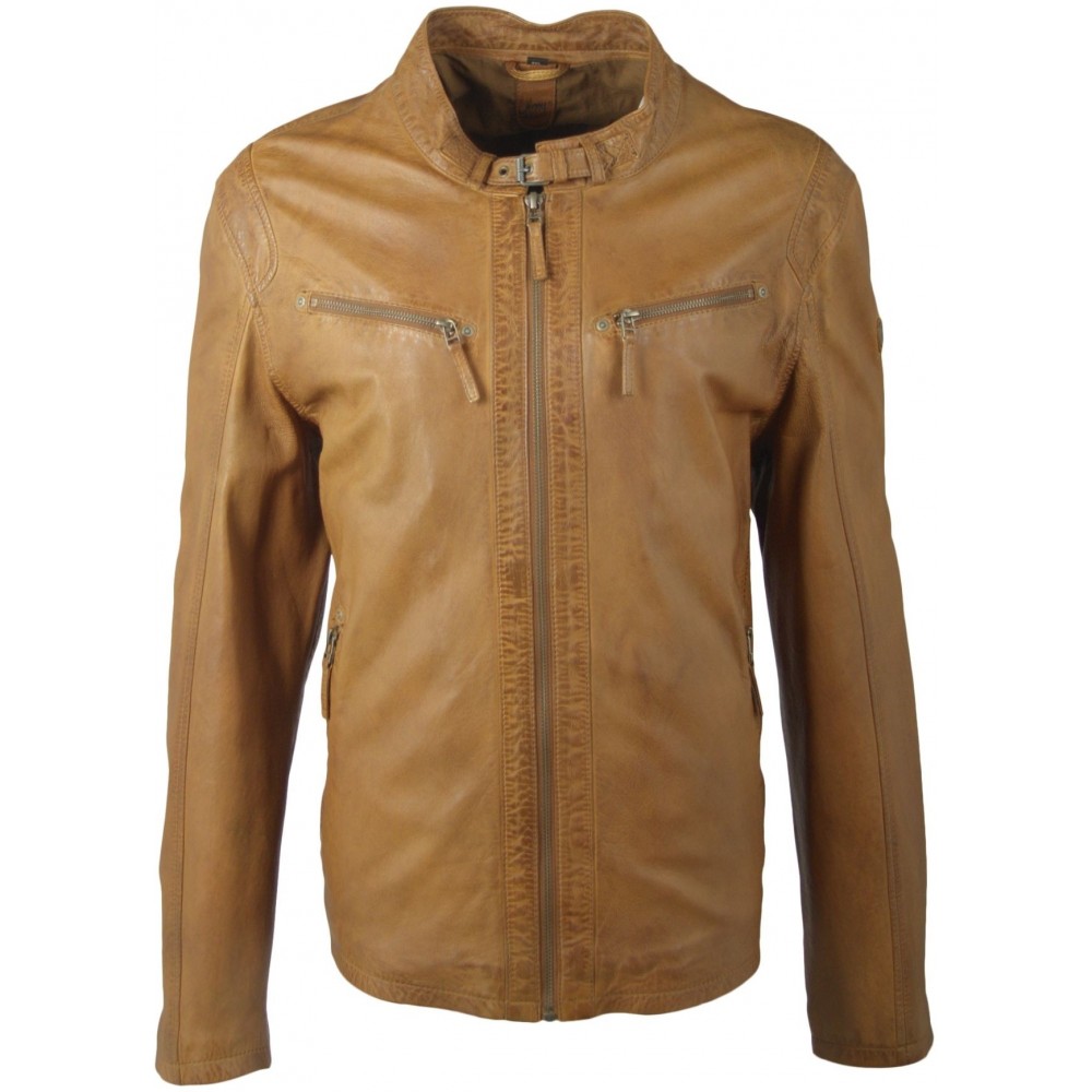 Geaca de Piele Naturala Barbati Gipsy Coniac Coby S16 LAKEV Geaca de Piele Naturala Barbati Gipsy Coniac Coby S16 LAKEV - readytowear