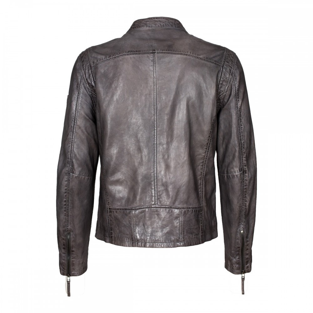 Geaca de Piele Naturala Barbati Gipsy Gri Coby S16 LAKEV Geaca de Piele Naturala Barbati Gipsy Gri Coby S16 LAKEV - readytowear.ro