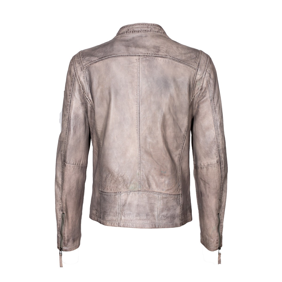 Geaca de Piele Naturala Barbati Gipsy Gri deschis Coby S16 LAKEV – IMBRACAMINTE