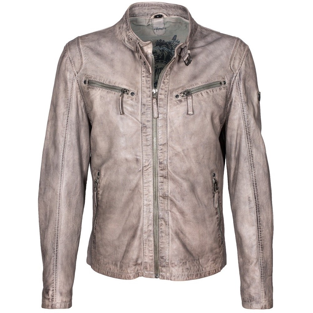 Geaca de Piele Naturala Barbati Gipsy Gri deschis Coby S16 LAKEV Geaca de Piele Naturala Barbati Gipsy Gri deschis Coby S16 LAKEV - readytowear