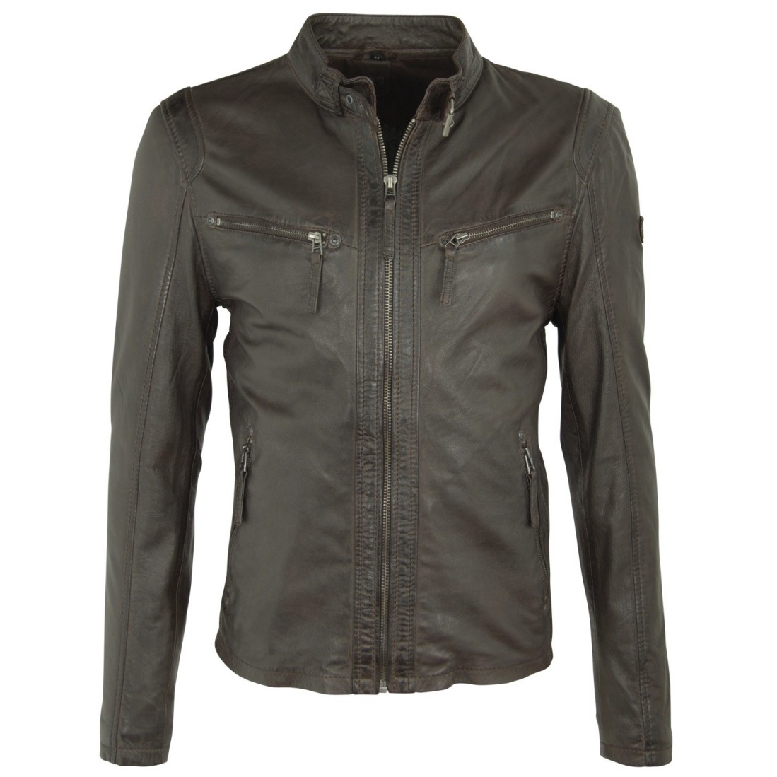 Geaca de Piele Naturala Barbati Gipsy Maro inchis Coby S16 LAKEV – IMBRACAMINTE