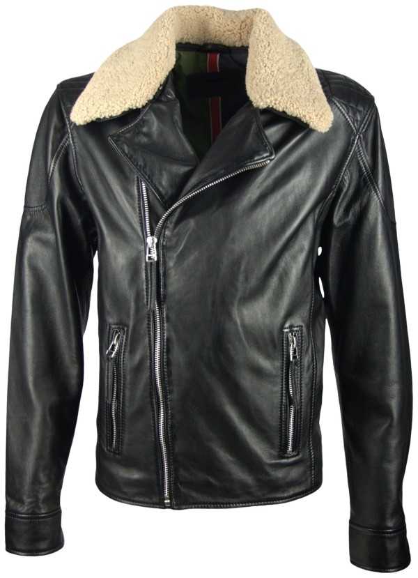 Geaca de Piele Naturala Barbati Gipsy Neagra Cold LACARV – IMBRACAMINTE — fotografia 1