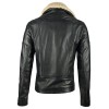 Geaca de Piele Naturala Barbati Gipsy Neagra Cold LACARV – IMBRACAMINTE