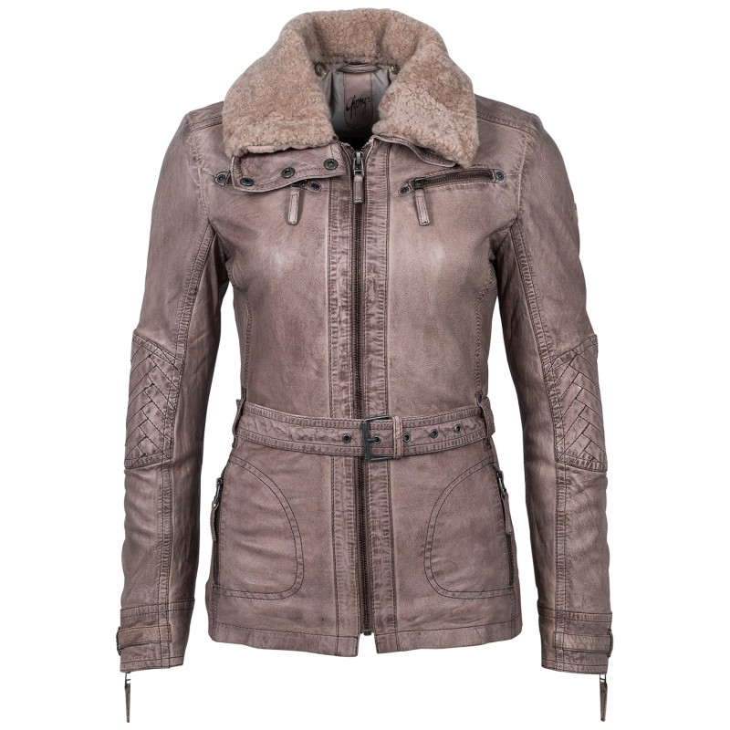 Geaca de Piele Naturala Dama Gipsy Gri Coleen W18 LANOV W – IMBRACAMINTE Geaca de Piele Naturala Dama Gipsy Gri Coleen W18 LANOV W – IMBRACAMINTE