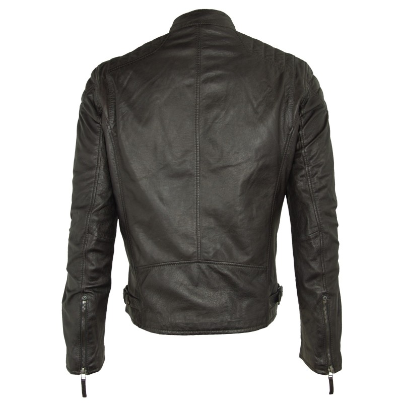 Geaca de Piele Naturala Barbati Gipsy Maro inchis Colt P LATEOV – IMBRACAMINTE