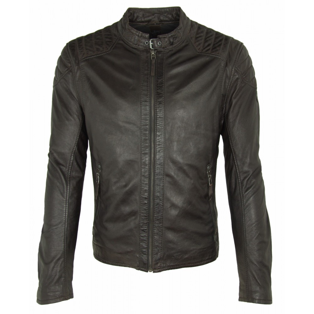 Geaca de Piele Naturala Barbati Gipsy Maro inchis Colt P LATEOV Geaca de Piele Naturala Barbati Gipsy Maro inchis Colt P LATEOV - readytowear
