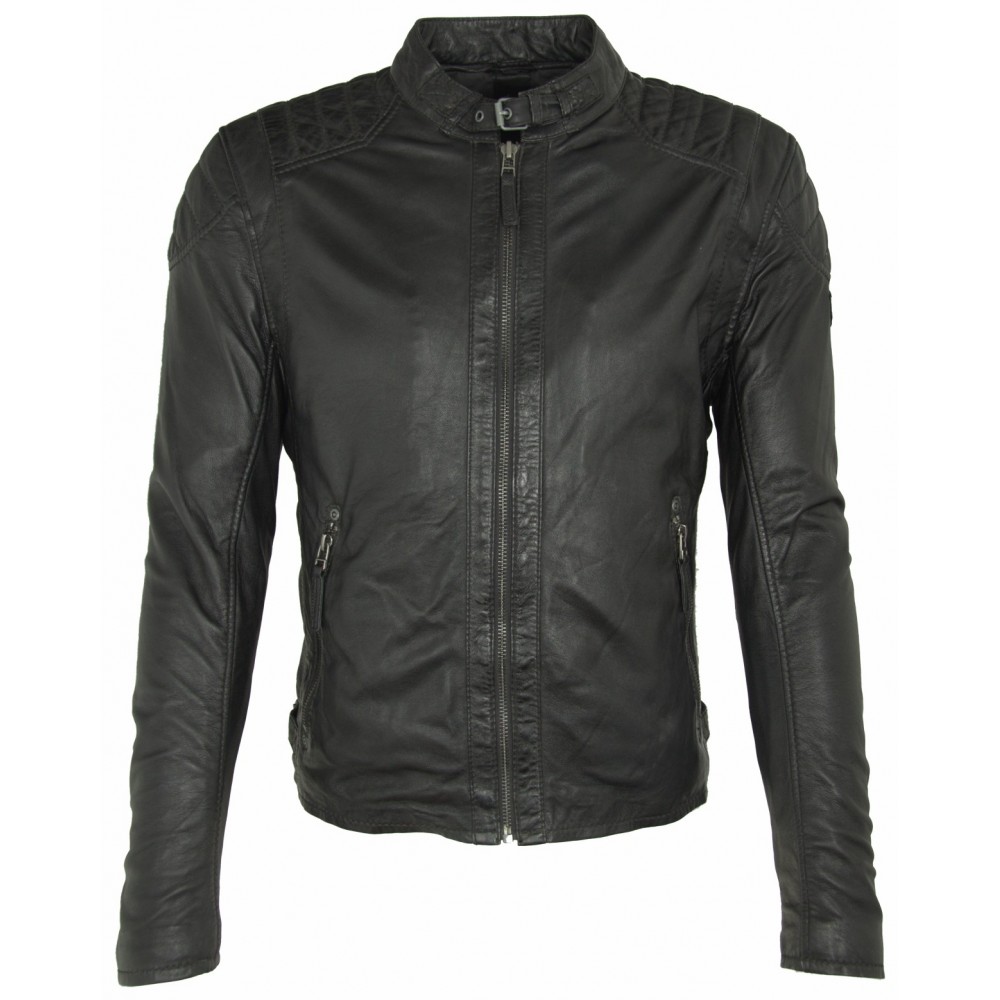 Geaca de Piele Naturala Barbati Gipsy Neagra Colt P LATEOV Geaca de Piele Naturala Barbati Gipsy Neagra Colt P LATEOV - readytowear.ro