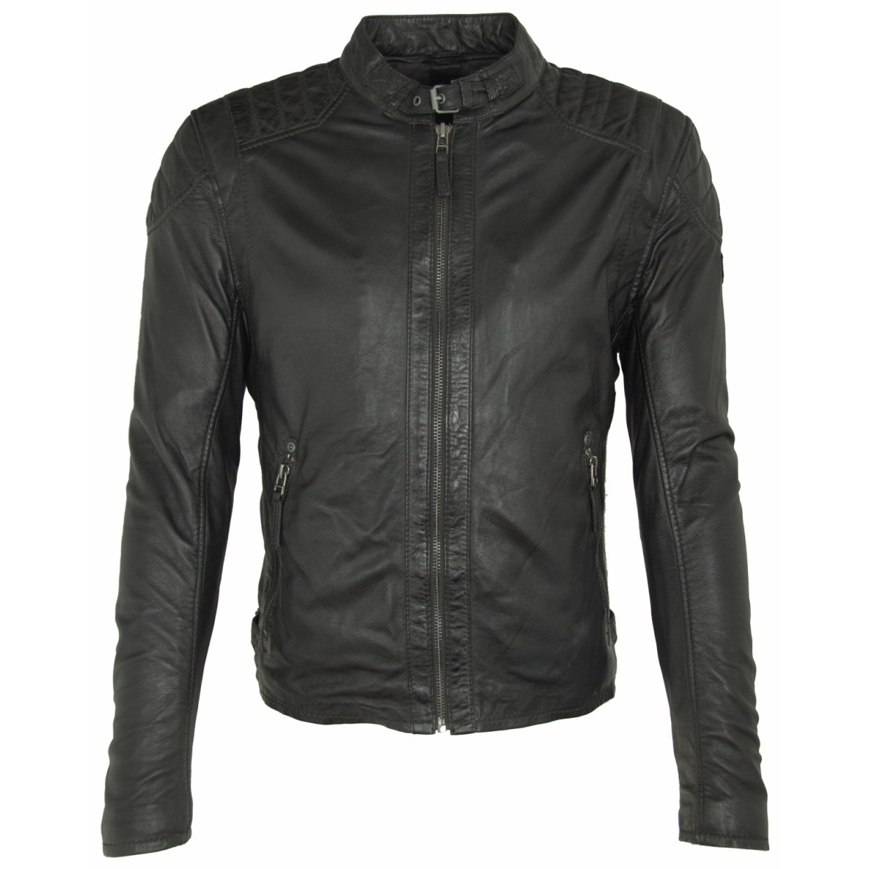 Geaca de Piele Naturala Barbati Gipsy Neagra Colt P LATEOV – Black Friday