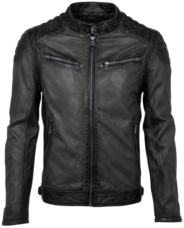 Geaca de Piele Naturala Barbati Gipsy Neagra Colt P W18 LASANV – IMBRACAMINTE — fotografia 1