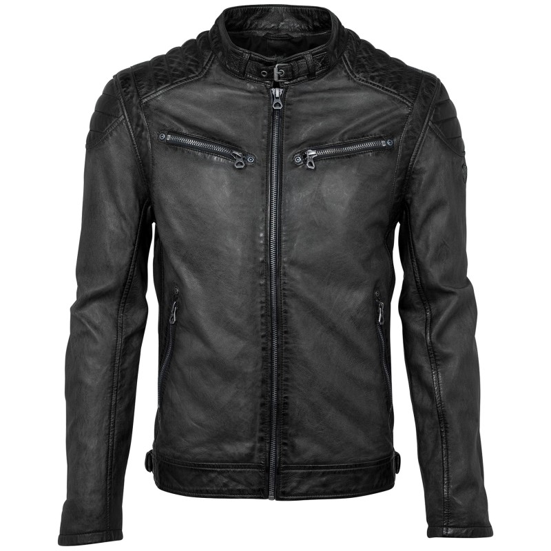 Geaca de Piele Naturala Barbati Gipsy Neagra Colt P W18 LASANV – IMBRACAMINTE