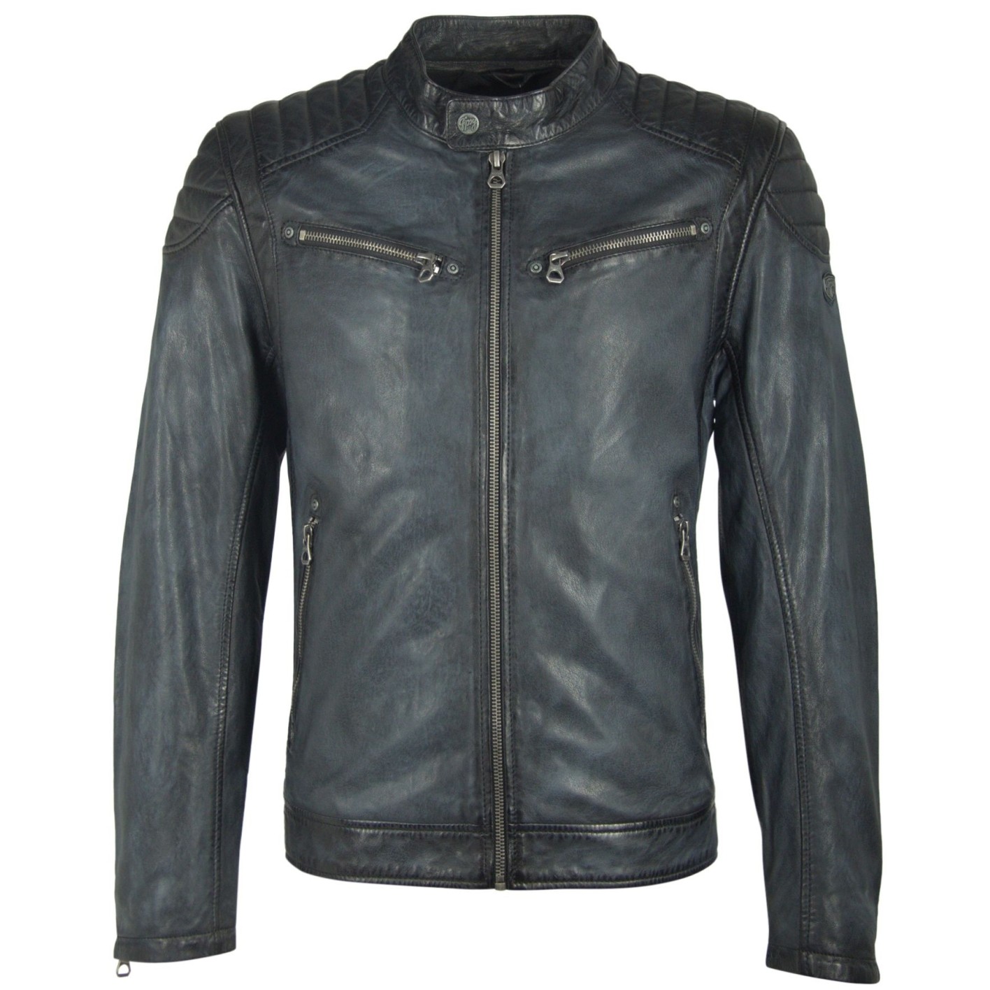 Geaca de Piele Naturala Barbati Gipsy Bleumarin Colt S19 LASANV – IMBRACAMINTE