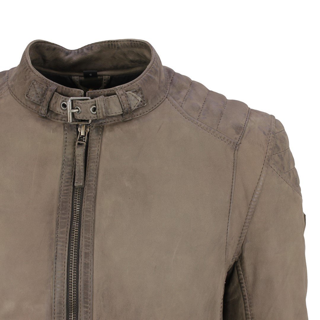 Geaca de Piele Naturala Barbati Gipsy Gri Colt SF LNUV – IMBRACAMINTE