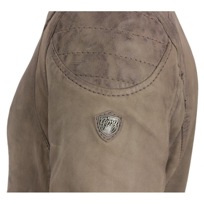 Geaca de Piele Naturala Barbati Gipsy Gri Colt SF LNUV – IMBRACAMINTE