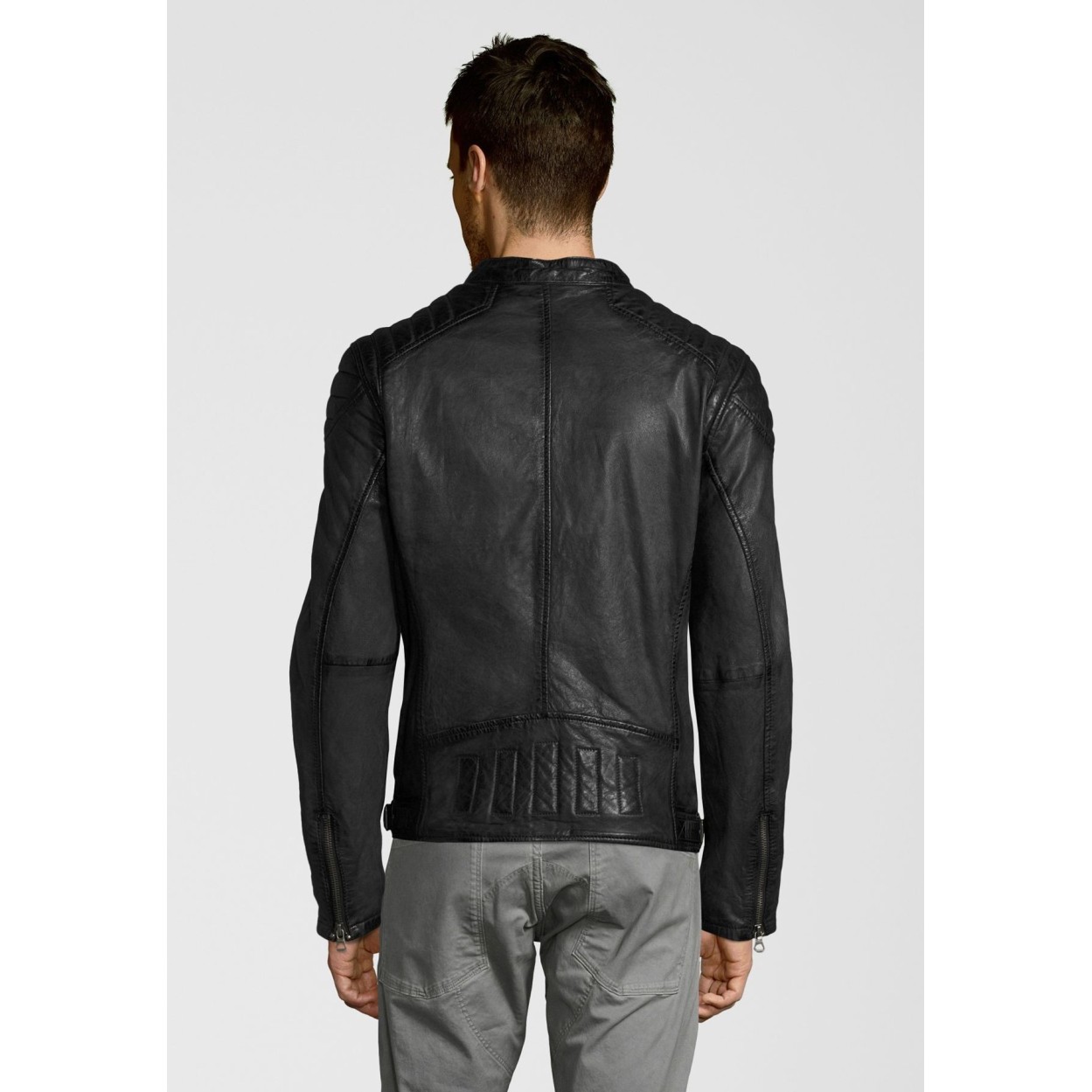 Geaca de Piele Naturala Barbati Gipsy Vintage Bleumarin Colt W18 LASANV – IMBRACAMINTE