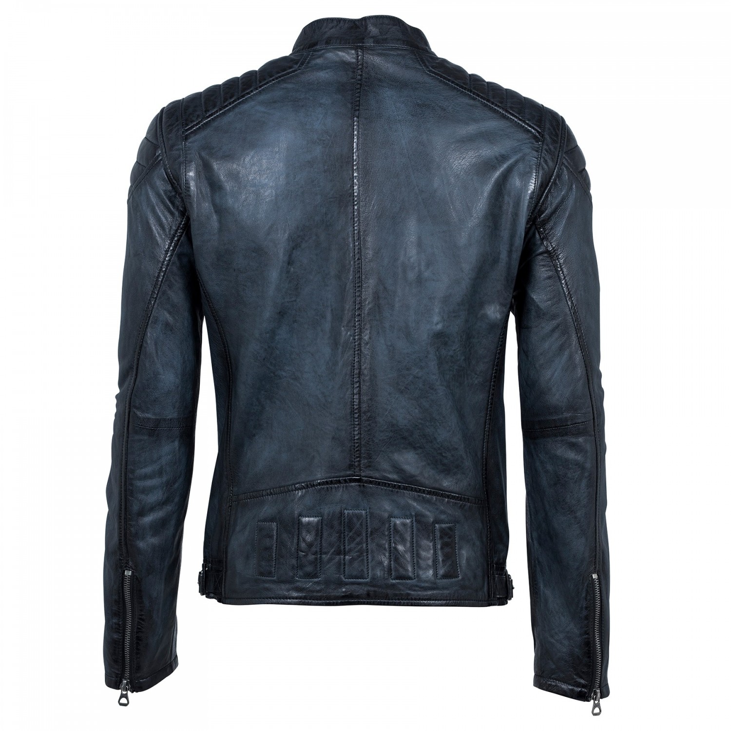 Geaca de Piele Naturala Barbati Gipsy Vintage Bleumarin Colt W18 LASANV – IMBRACAMINTE