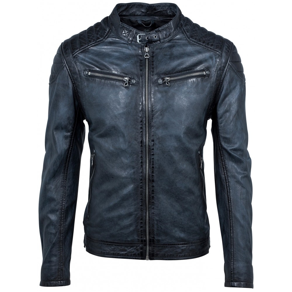 Geaca de Piele Naturala Barbati Gipsy Vintage Bleumarin Colt W18 LASANV Geaca de Piele Naturala Barbati Gipsy Vintage Bleumarin Colt W18 LASANV - readytowear