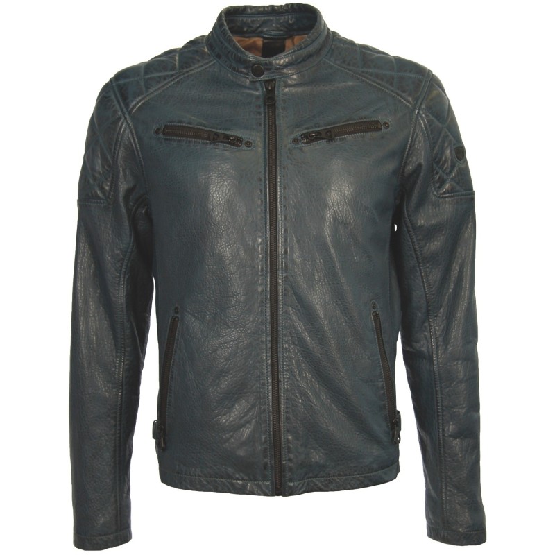 Geaca de Piele Naturala Barbati Gipsy Petrol Conner NSLBV – IMBRACAMINTE