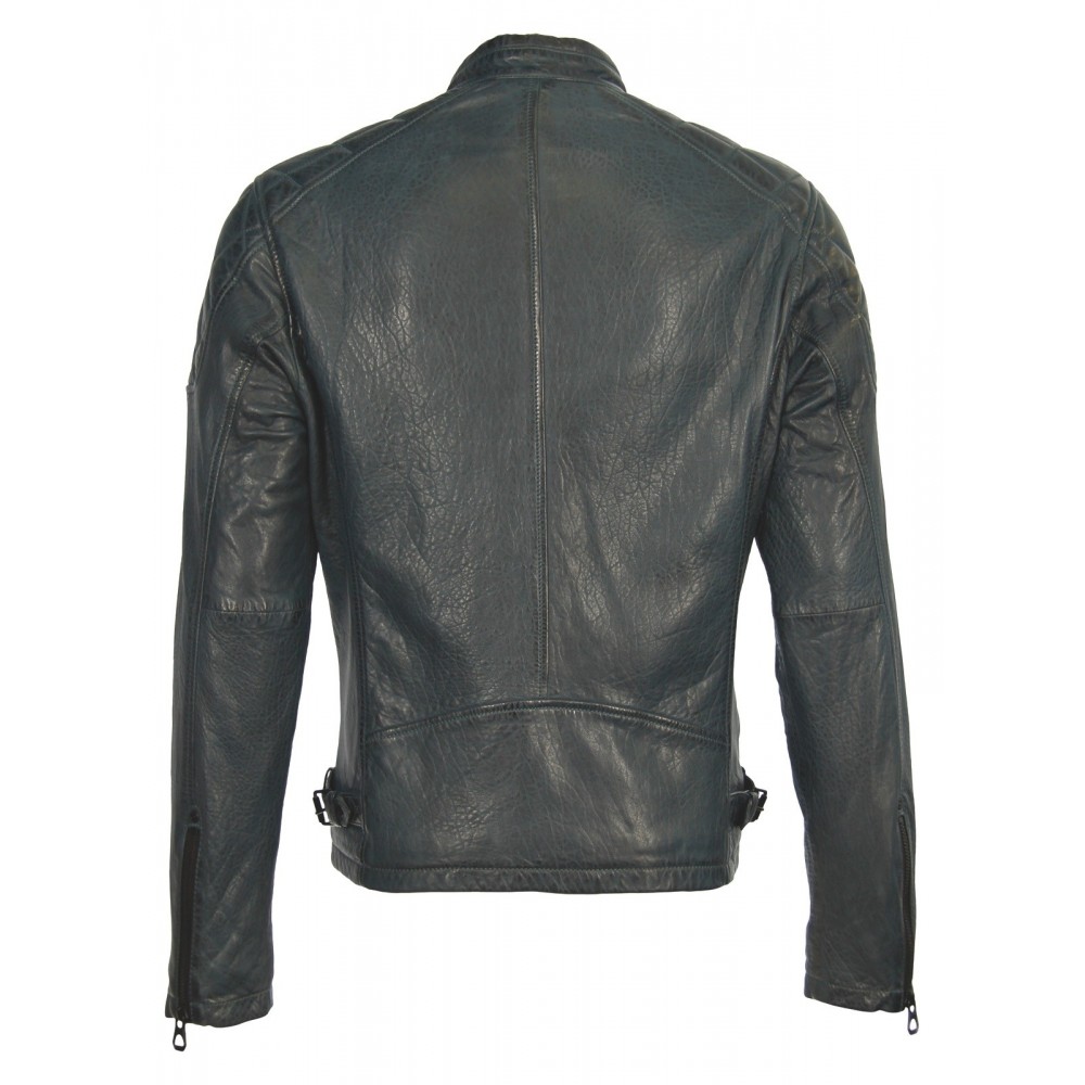 Geaca de Piele Naturala Barbati Gipsy Petrol Conner NSLBV Geaca de Piele Naturala Barbati Gipsy Petrol Conner NSLBV - readytowear.ro