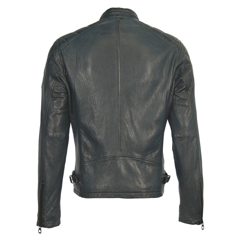 Geaca de Piele Naturala Barbati Gipsy Petrol Conner NSLBV – IMBRACAMINTE