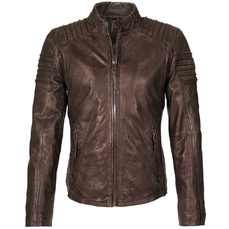 Geaca de Piele Naturala Barbati Gipsy Maro inchis Copper W16 LVW – IMBRACAMINTE