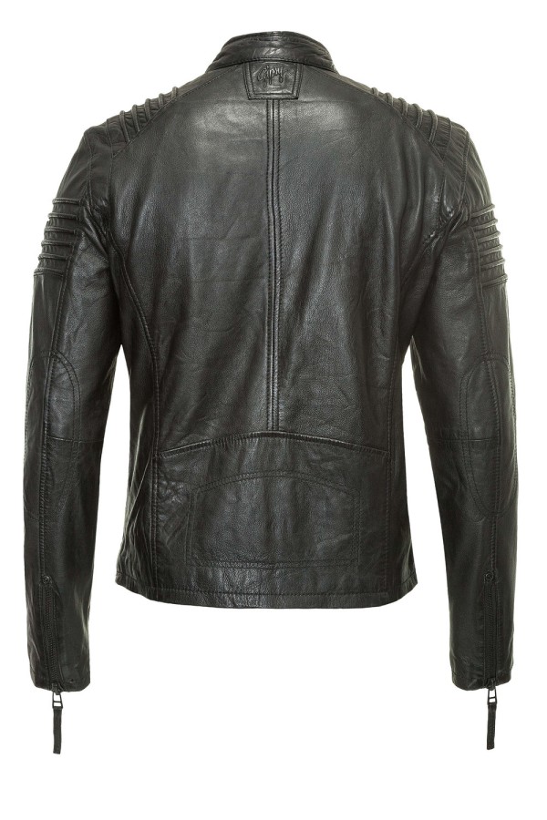 Geaca de Piele Naturala Barbati Gipsy Neagra Corby SF LANIV – Black Friday — fotografia 2