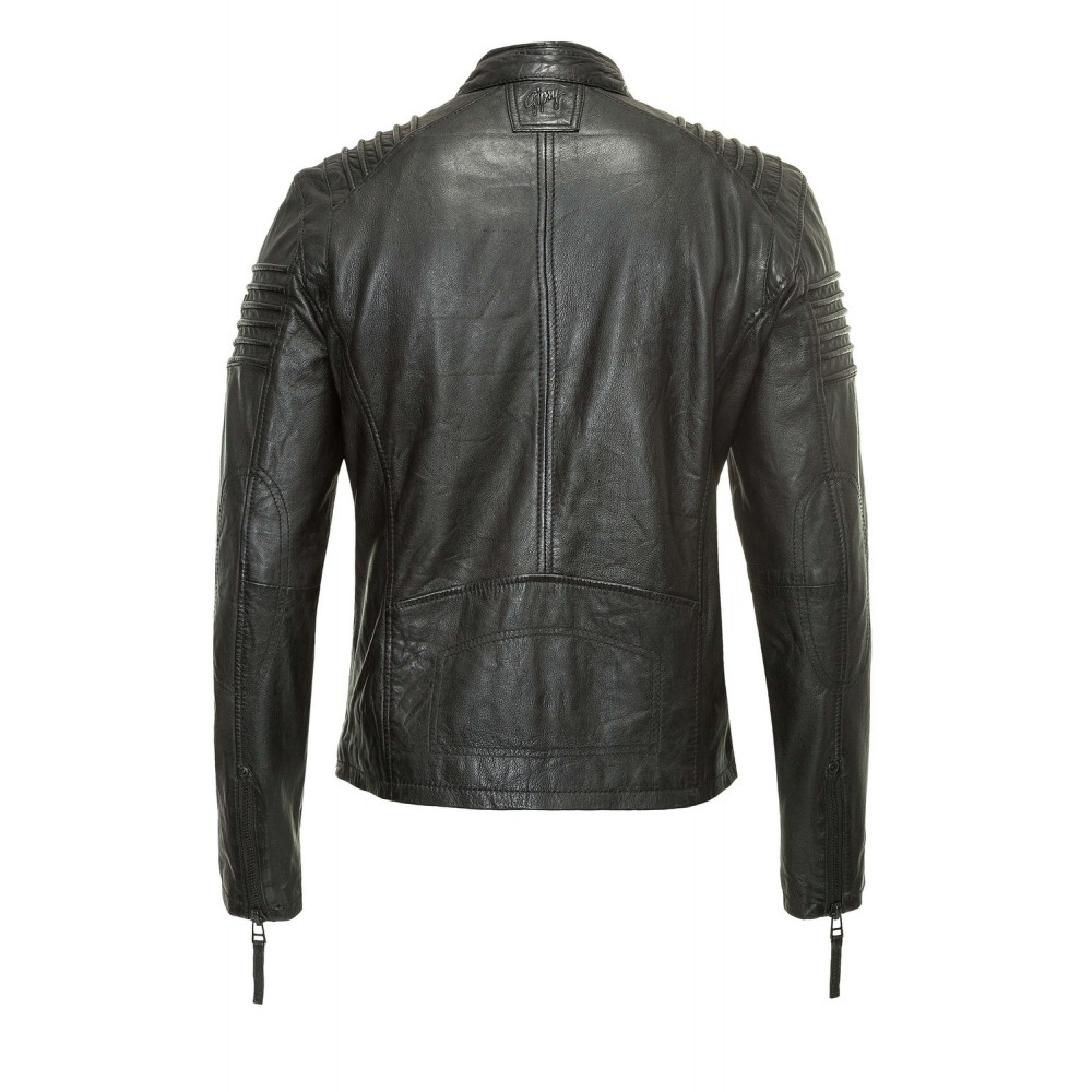 Geaca de Piele Naturala Barbati Gipsy Neagra Corby SF LANIV – Black Friday