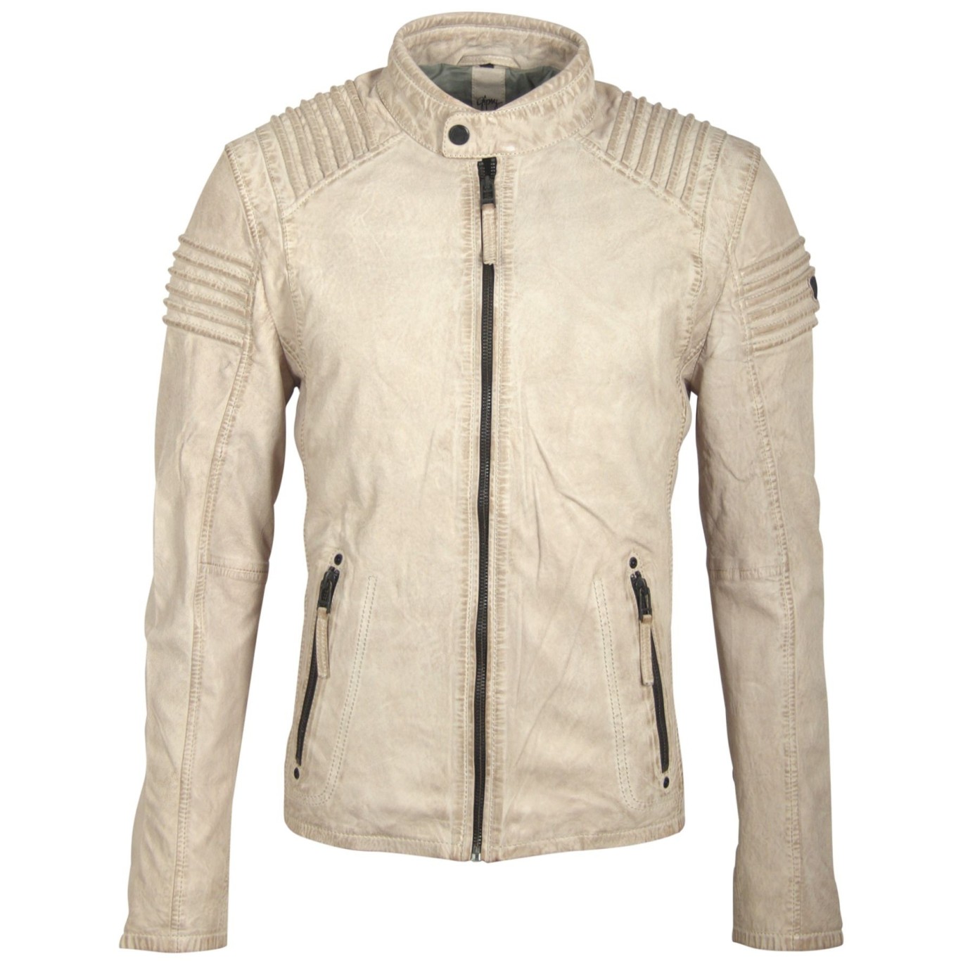 Geaca de Piele Naturala Barbati Gipsy Bej Corby SF LANIV – Black Friday