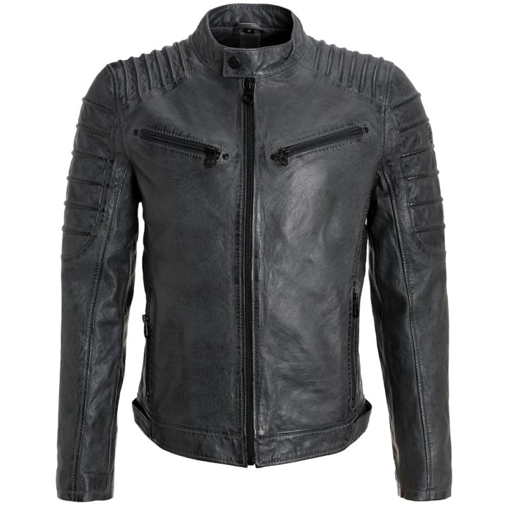 Geaca de Piele Barbati Gipsy Antracit Coulter SF LVW – Black Friday