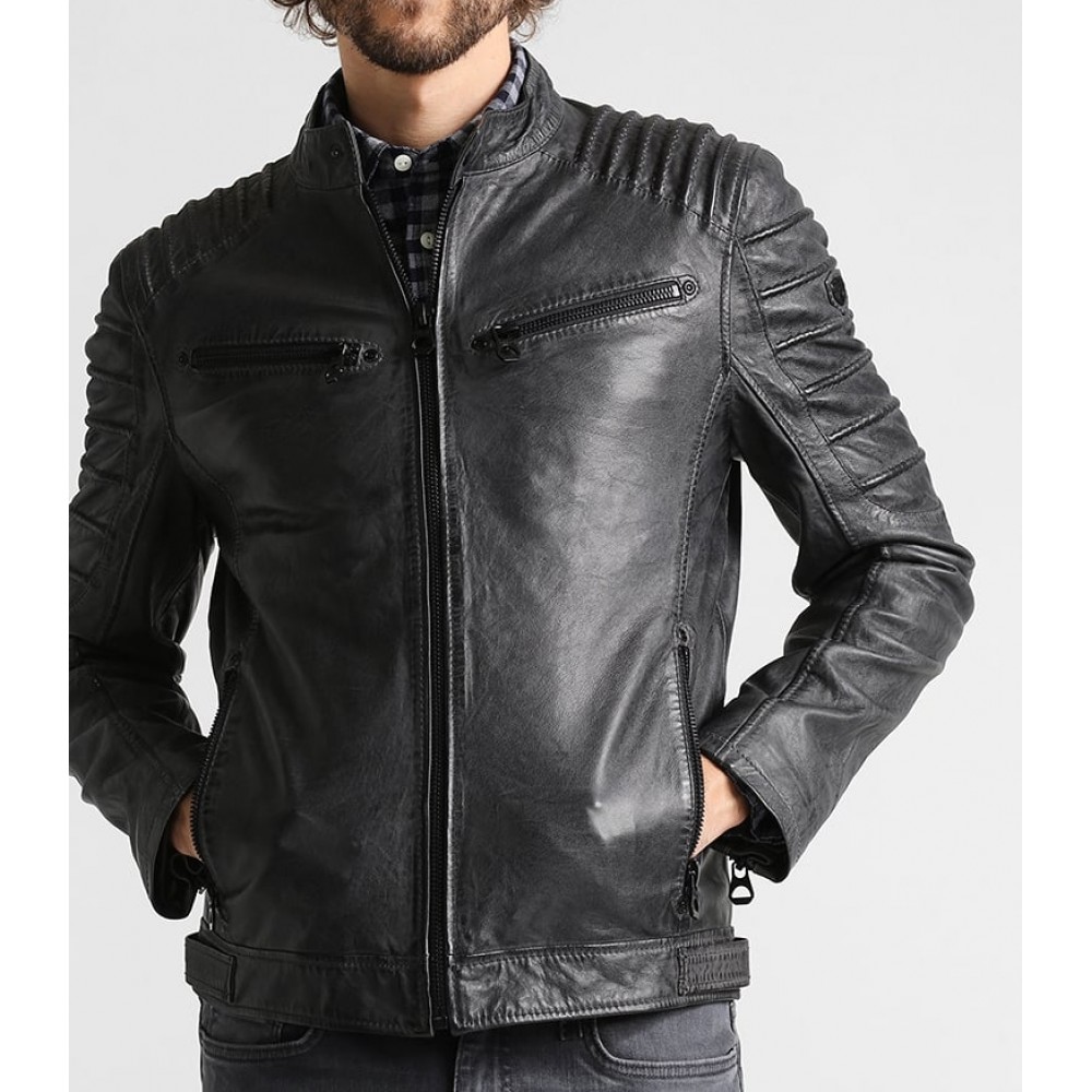 Geaca de Piele Barbati Gipsy Antracit Coulter SF LVW Geaca de Piele Barbati Gipsy Antracit Coulter SF LVW - readytowear.ro