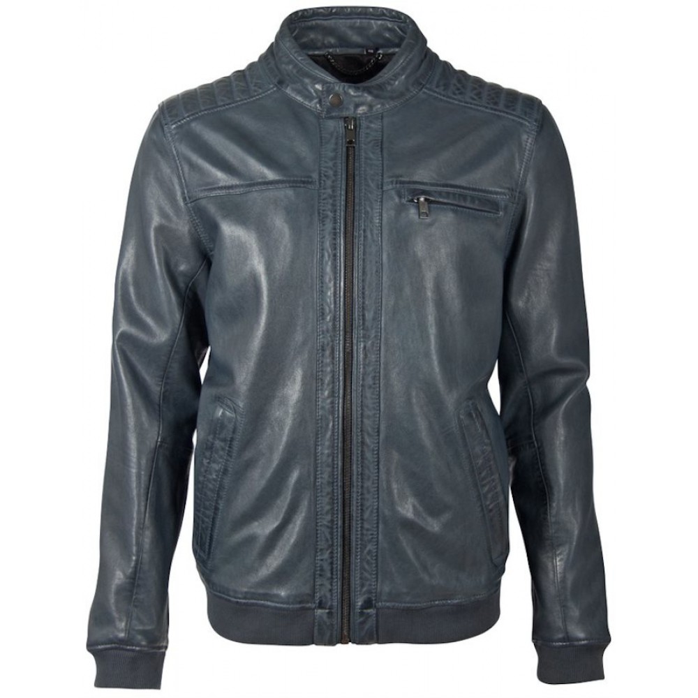 Geaca de Piele Naturala Barbati Gipsy Bleumarin Inchis DMDelton LAOV Geaca de Piele Naturala Barbati Gipsy Bleumarin Inchis DMDelton LAOV - readytowear