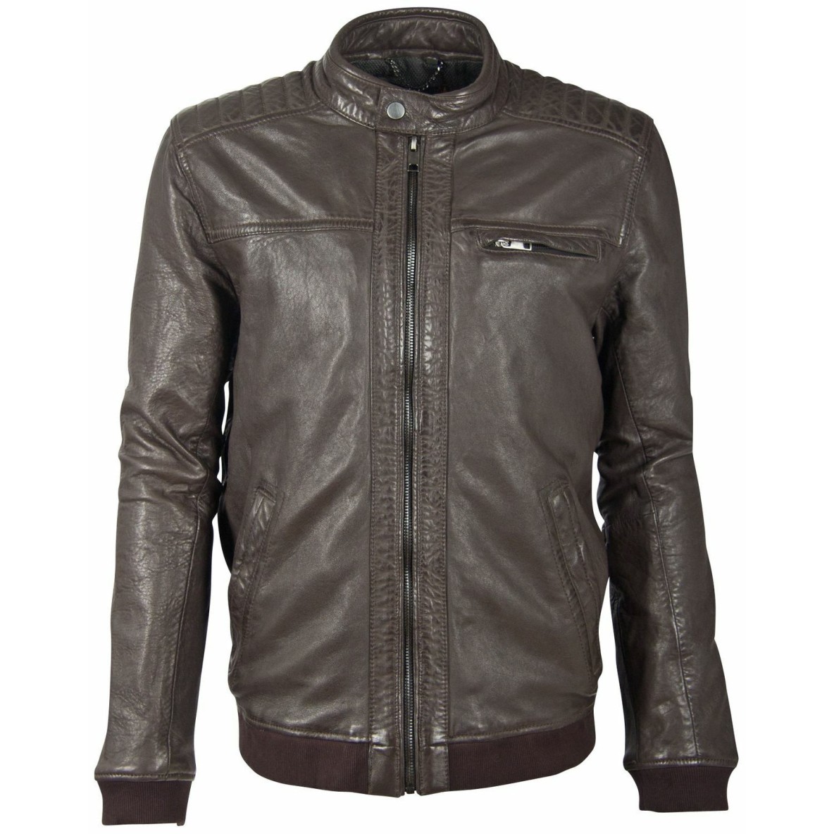 Geaca de Piele Barbati Deercraft Maro Inchis DMDelton LAOV – IMBRACAMINTE