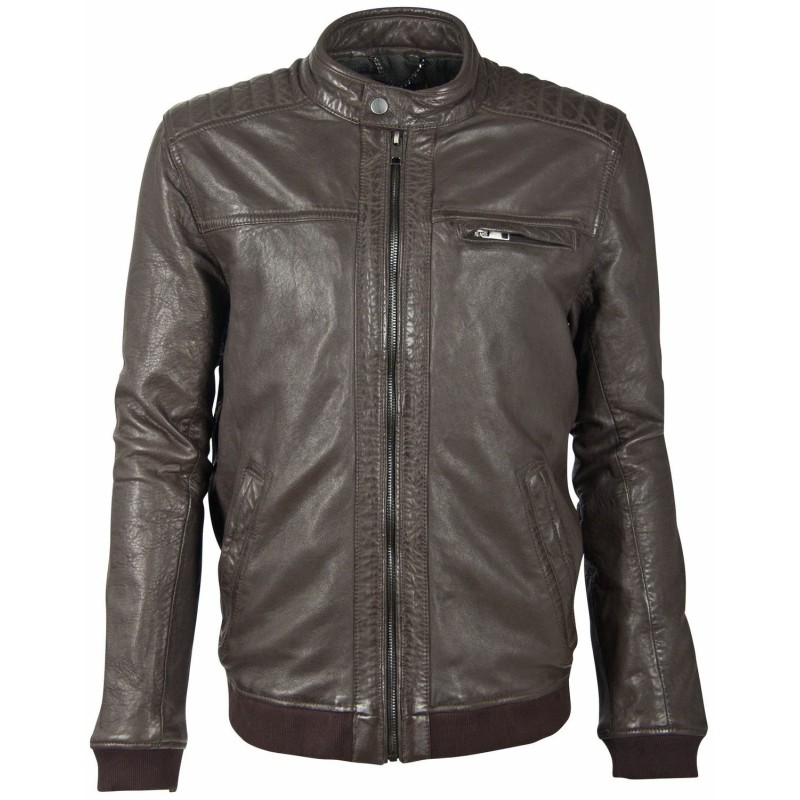 Geaca de Piele Barbati Deercraft Maro Inchis DMDelton LAOV – IMBRACAMINTE