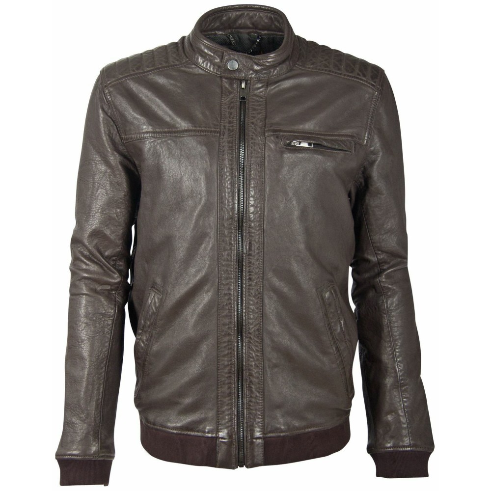 Geaca de Piele Barbati Deercraft Maro Inchis DMDelton LAOV geci de piele - readytowear.ro