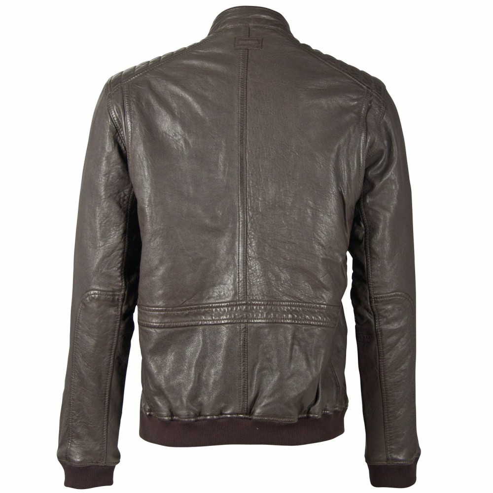 Geaca de Piele Barbati Deercraft Maro Inchis DMDelton LAOV geci de piele - readytowear.ro