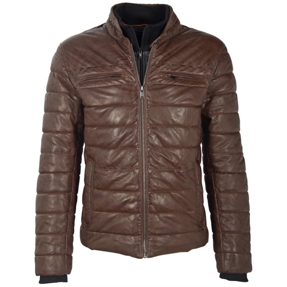 Geaca de Piele Barbati Deercraft Castanie DMHuskey LNBV W Geaca de Piele Barbati Deercraft Castanie DMHuskey LNBV W - readytowear.ro