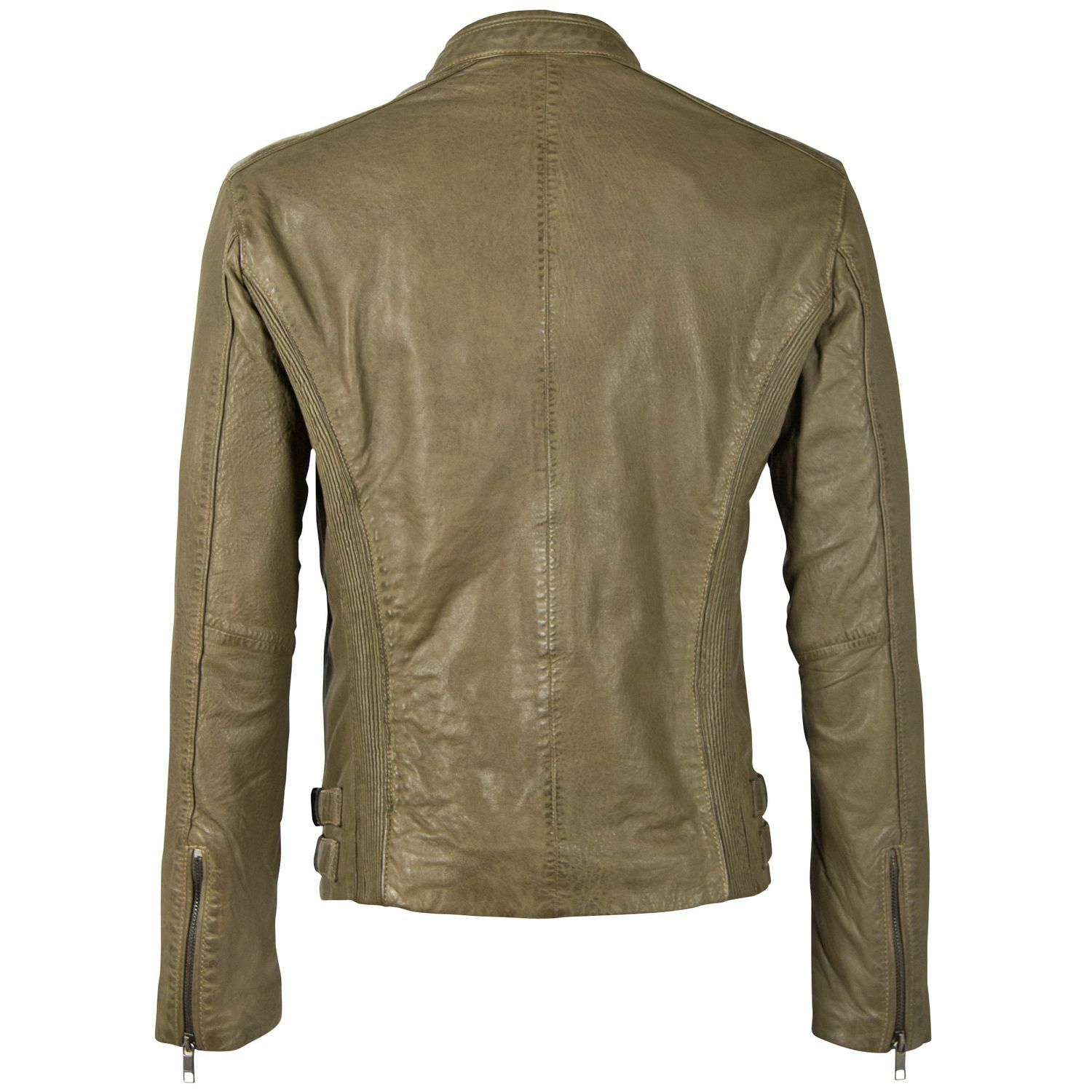 Geaca de Piele Naturala Barbati Gipsy Olive Deschis DMLinx LAOV – IMBRACAMINTE