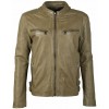 Geaca de Piele Naturala Barbati Gipsy Olive Deschis DMLinx LAOV - readytowear