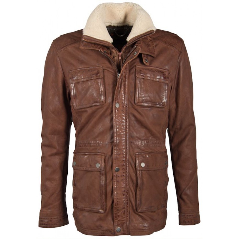 Geaca de Piele Barbati Deercraft Maro Inchis DMRamus LWAWV W Geaca de Piele Barbati Deercraft Maro Inchis DMRamus LWAWV W - readytowear