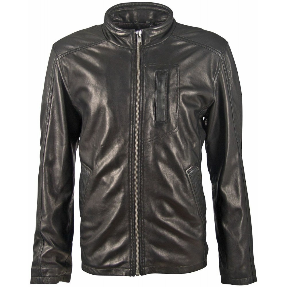 Geaca de Piele Barbati Deercraft Neagra DMSwosh LABRAV Geaca de Piele Barbati Deercraft Neagra DMSwosh LABRAV - readytowear