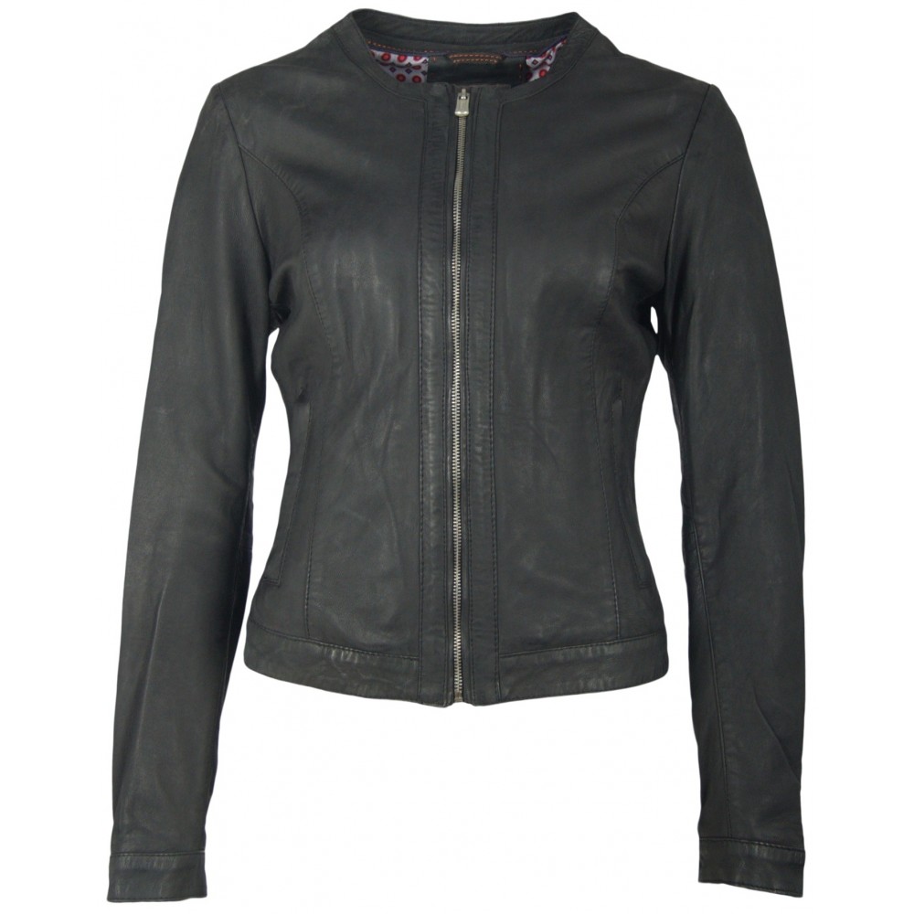 Geaca de Piele Naturala Dama Gipsy Neagra Dahlia S18 LNANV Geaca de Piele Naturala Dama Gipsy Neagra Dahlia S18 LNANV - readytowear