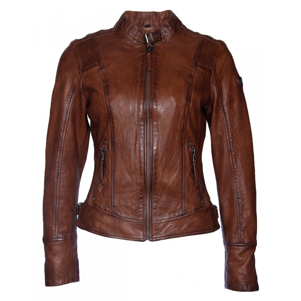 Geaca de Piele Naturala Dama Gipsy Coniac Daisy NSLVW Geaca de Piele Naturala Dama Gipsy Coniac Daisy NSLVW - readytowear.ro