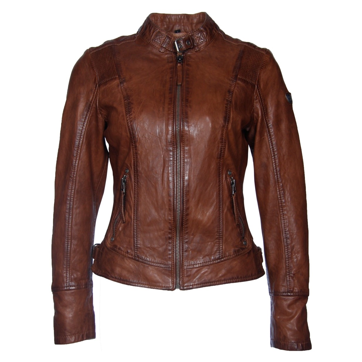 Geaca de Piele Naturala Dama Gipsy Coniac Daisy NSLVW – IMBRACAMINTE